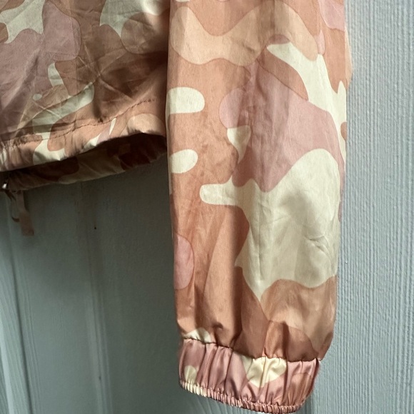 Love Tree Peach Camouflage Full Zip Hooded Windbreaker Jacket Size Small - Picture 9 of 13